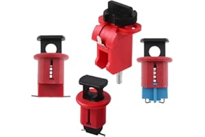 MILAGETO Set Of 4 Miniature Circuit Breaker MCB Lockouts, 4 Various Types