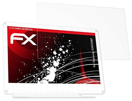 Preisvergleich Produktbild Samsung S24F356F Panzerfolie - atFoliX FX-Shock-Antireflex blendfreie stoßabsorbierende Panzerschutzfolie Displayschutzfolie