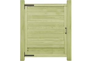 vidaXL Portail de Jardin 125x100 cm Arche Portillon Clôture Bois Pin Imprégné