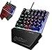 Price comparison product image One Hand Keyboard, AxCella Gaming Keyboard Single-Handed with 35 Keys for PC, Portable Mini Gaming Keypad RGB Backlit / Macro Definition, Wired USB Mobile Game Keyboard