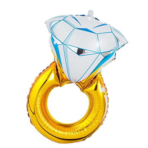 MagiDeal 30 Zoll Diamant Ring Form Ballon Helium Folie Ballon , Partei Hochzeit Valentinstag Deko , 30×20 Zoll - 5