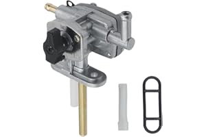 Rayesyth Fuel Valve Petcock for Suzuki Ozark 250 LTF 250 2x4 2WD 2002-2006 Fuel Gas Tank Shut off Switch with Lever Screw # 44300-05G01