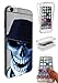 Produktbild C0643 - Cool Laughing Skeleton Skull Wearing A Cap Design iphone 6 6S 4.7'' Fashion Trend Silikon Hülle Komplett 360 Degree Schutzhülle Gel Rubber Silicone Hülle