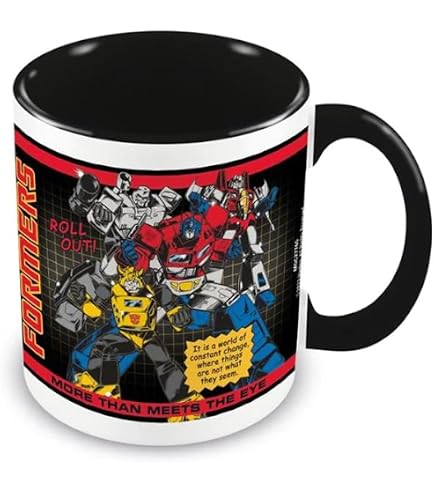 Joy Toy Transformers Keramiktasse – 320 Ml, Spülmaschinenfest, Mehrfarbig, 26x15 Cm