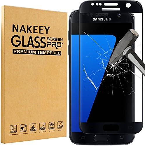 Galaxy S7 Edge Screen Protector, Nakeey Tempered Glass Screen Protector with 9H Hardness Full Coverage Ultra HD Clear For Samsung Galaxy S7 Edge