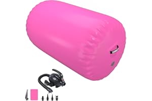 DOBESTS Airtrack Tumbling Matte, tappetino da ginnastica con pompa ad aria, 2/3/4/5/6m tappetino da allenamento con borsa per il trasporto