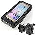 Produktbild Fahrradhalterung / Motorrad-Halterung mit wasserdichter Hartschalen Schutz-Tasche "Splash" für Smartphone, Navigator, Handy uvm. - Display-Diagonale Universal: bis 5,5" - Schutzhülle Staubdicht und Wasserdicht bis 1 m Tiefe (IP67)! Mit Sicherungsriemen!