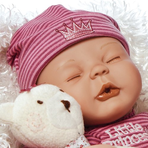 Paradise Galleries Lifelike Realistic Soft Vinyl Weighted 41cm Baby Girl Doll Gift 