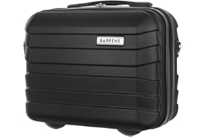 BARRENS Astuccio per cosmetici | Astuccio da viaggio con maniglia | Bagaglio a mano | Da agganciare alla valigia o da portare a spalla | Materiale ABS | 31x35x18 cm | 17l | Nero