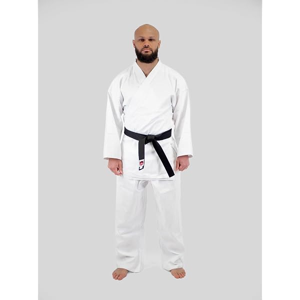 Kimono Karaté TEKKA BUDO Extra Noir 14 Oz - Gi Professionnel Kumite | 100% Coton Renforcé