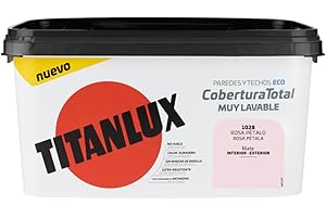 Titanlux Cobertura Total pintura para paredes Rosa Petalo 4L