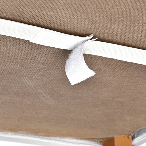 Beautissu® Stuhlhusse Mia – 45×45 cm Stretch-Stuhlbezug – elegante, moderne Bi-Elastic Husse – ÖKO-TEX – weiß - 5