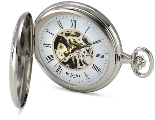Regent Unisex-Taschenuhr Analog Handaufzug 11340073 Regent Unisex-Taschenuhr Analog Handaufzug 11340073