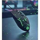 GMX7 RGB Gaming Mouse, 7 Tuşlu, Kablolu USB, G&ouml;kkuşağı LED Aydınlatmalı, Optik Oyuncu Mouse, Stalker Warrior Siyah