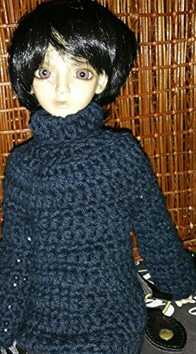 msd 1/4 bjd doll sweater crochet pattern (boy) (raccoraccooraccoon patterns)