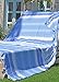 Produktbild ZusenZomer Fouta Hamamtuch XXL Melodi 150x210 Blau Weiß - Strandlaken Hammam Badetuch Extra Groß und Leicht - 100% Baumwolle Handgewebt - Für Damen und Herren Hamam Handtücher