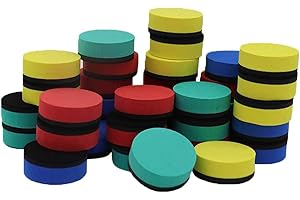 WHATUNEED 20 Pack Magnetic Whiteboard Eraser, 1.4 inch Round Chalkboard Dry Erase, Light-weight Board Cleaner Perfect for Kids, Classroom, School, Teachers, Office, Home