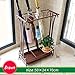Produktbild Huifang Schirmständer QFFL sanjia Regenschirm-Eimer, Regenschirm platzierte Speicher-Regal-Hauptschirm-Stand-Eisen-Regenschirm-Stand-Hotel-kreativer stehender Regen-Gang (Farbe : Brown)