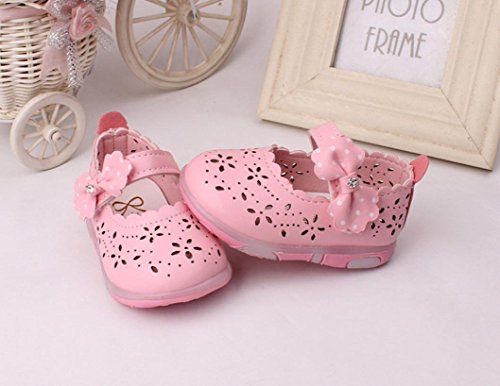 Babyschuhe,Amlaiworld Kleinkind Mädchen hohl Bowknot Sandalen beleuchteten weichen Sohlen Prinzessin Schuhe - 6