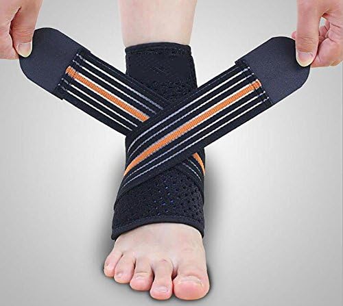 BMDHA Ankle Brace Ankle Support Pressurized Suck Sweat Breathable Comfortable Soft Super Durable Removable(2) , Right foot
