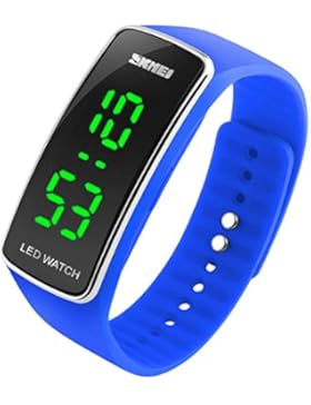 Franterd® Mode Herren Frauen Damen-Armbanduhr Elegant Rubber LED Uhr Datum Sports Silikon Armband-Digital-Armbanduhr...