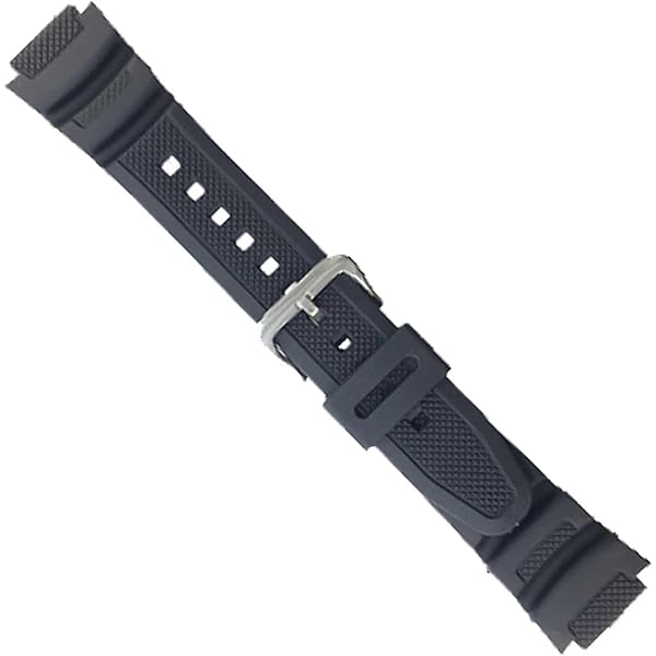Cinturino Orologio In Gomma Per Casio F-91W - Nero, 18mm, Resistente All'Acqua - Foto 3