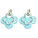 Produktbild ADD Ohrringe Big Earring Flash Clover Earrings Ausgehen Einkaufen, Lake Blue
