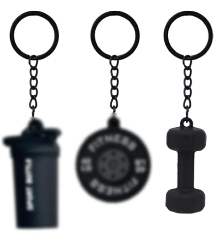 Llaveros Con Forma De Mancuernas Y Pesas - Juego De Silicona, Regalo Divertido Para Amantes Del Fitness