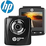 HP Super HD 1296p In Car Dash Cam Camera DVR Digital Driving Video Recorder High Definition 2304x1296 Pixels Resolution Increased by 44% Compared with 1080p