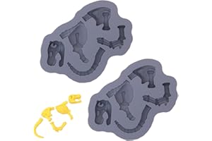 PTaizjjz 2 stampi in silicone a forma di ossa di dinosauro, stampi per cioccolato, caramelle gommose, zucchero, cioccolato