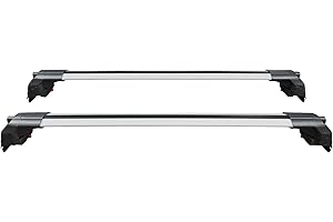 Omad Compatible avec Peugeot 5008 2017-2024 Barres de Toit ACE-2 Railing Porte-Bagages de Voiture Gris