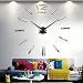 Produktbild Murieo Wanduhr aus Eva, Acryl, 90cm-1,2m DIY Wand Uhr Analog (Silber)