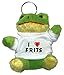Produktbild Plüsch Frosch Schlüsselhalter mit einem T-shirt mit Aufschrift mit Ich liebe Frits (Vorname/Zuname/Spitzname)