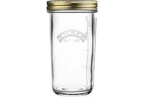 Kilner Wide Mouth Preserve Jar 0.5L (500ml) Glass Storage Jar with Vacuum Seal Lid Ideal for Preserving Whole Fruits Vegetables Pickles Jams