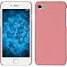 Produktbild PhoneNatic Case für Apple iPhone 7 Hülle rosa gummiert Hard-case für iPhone 7 + 2 Schutzfolien
