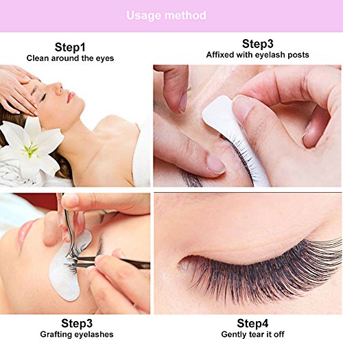 Wimpernverlängerung, Augen pads ,Augenpads CIDBEST® 10 Stück Wimpern Extensions pads patch,Lint Free Eye Gel Patch for Eyelash Extensions,hydrogel eye patch,Eyelash Extensions Patch, künstliche Wimpern büschel Hilfe pads,Augen Wimpern Make-Up Zubehör - 3