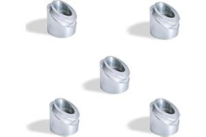 RCCT M18 Einschweißmutter Lambdasonde – 45° O2 Sensor Bung Edelstahl Gewindemutter M18×1.5 für Auspuff – Lambdasonde Gewinde 5PCS (45-Grad-Mutter)