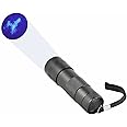 ebuyerfix 12 LED Super Bright UV Flashlight Torch Light 395nm Ultra Violet UV Waterproof Lamp AAA Battery Detection for Ink Marker Checker Cash, Pet Clothing, Food Fungus/Night Fishing/Travel