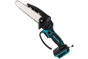 MAENGRE Mini Kettensäge, Elektrische Astsäge 6 Zoll Ersatz Für Makita 18V, Elektrische Säge Mit 1 kette und 1 Führungsplatte, Geeignet für Landschaftsbau und Obstwaldarbeiten, Ohne Batterien und Ladegeräte