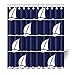 Produktbild Violetpos Duschvorhang Segelboot Blau Weiß Hochwertige Qualität Shower Curtain 160 x 180 cm
