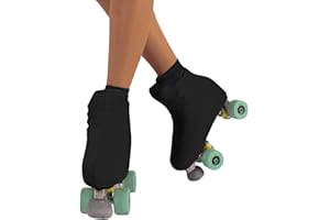 CALZITALY Cover Skates, Skate Boot Covers, Roller and Ice Skating Wear Woman and Girl, 70 DEN, Black, Skin, Caramel, 10-8, Made In Italy