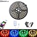 Produktbild Bluetooth LED Streifen Lichter Kit, 16.4ft 150leds 5050 RGB SMD LED Lichtleiste, iOS und Android APP DC 12V 2A