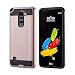 Produktbild LG G Stylo 2 / LG Stylus 2 LS775 Hülle LifeePro Premium Qualität Ultra Slim Dual Schicht TPU + PC [Anti-Scratch] Schock Absorption Handytasche Anti-slip Bürsten Schutz Hülle für LG G Stylo 2 / LG Stylus 2 LS775 Rose Gold