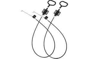 VOSAREA Sostituzione dell'anello D della Maniglia di tiro del Cavo a Molla reclinabile in Metallo 2 Pezzi per Divano Universale e Divano Nero