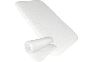 IDELIO Matelas de Voyage pour bébé, 60x120 cm H4, Bordé, Enroulable, Anti-étouffement, certifié EN16890:2017, Structure en polyuréthane à Haute densité CertiPUR™ Oeko-TEX®.