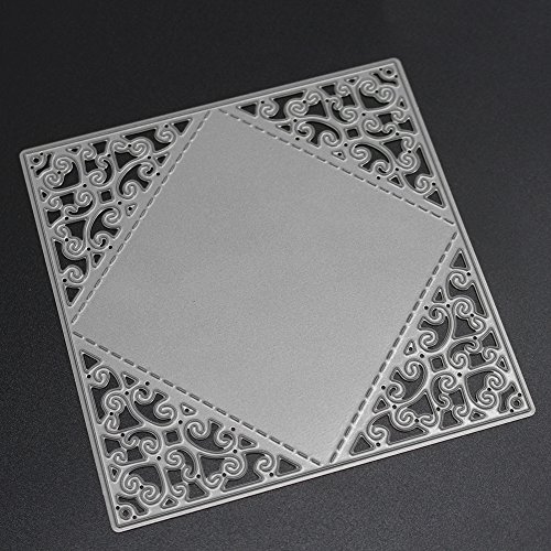 Amazingdeal365 Einladungkarte Metall Form Schablonen Schneiden DIY Dekor Sammelalbum Karten Buchzeichen Lesezeichen als Geschenk für Freunde Geburtstag Kinder,Kindergarten Hobby Schule Handarbeit Unterricht usw. Ein tolles Geschenk! - 5