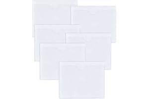 Mmgoqqt 6 PCS Car Tax Disc Holders Square Permit Holders, Clear Self Adhesive Square Ticket Holders, Windscreen Card Holder Parking Permit Holders for Permits, Badges and Passports(4.13 * 4.13 Inch)