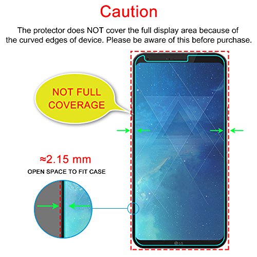 JD LG Q6 Protector de Pantalla  2 Paquetes    Cristal Templado  HD Claro Vidrio Bal  stico Protector de Pantalla para LG Q6 - Protector contra Ca  da y Ara  azos