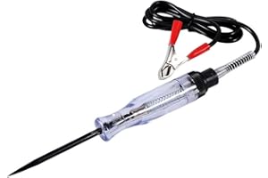 DEWIN Tester obwodu przewodu elektrycznego, Auto 6 V 12 V 24 V DC kamera samochodowa tester napięcia test obwodu VoltMet długi długopis żarówka