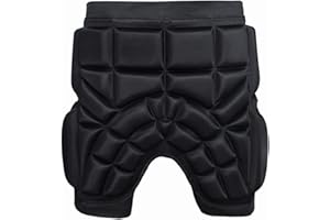 RUILONGHAI Kids Hip Protective Shorts, Kids Butt Hip Protection Shorts, 3D Padded Butt Soft Short Pants Skate Hockey Roller Skating Hip Pad, for Ski Skate Snowboard Roller Skating